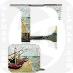 Fishing Boats Beach Saints Maries VanGogh 